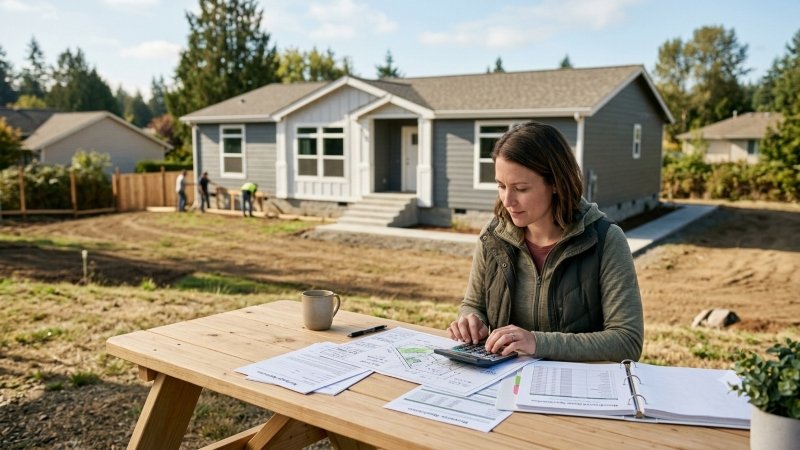 Manufactured home financing and land purchase planning
