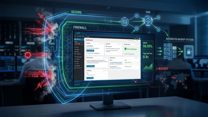 Zero downtime website protection keeping a WordPress site online during a cyberattack